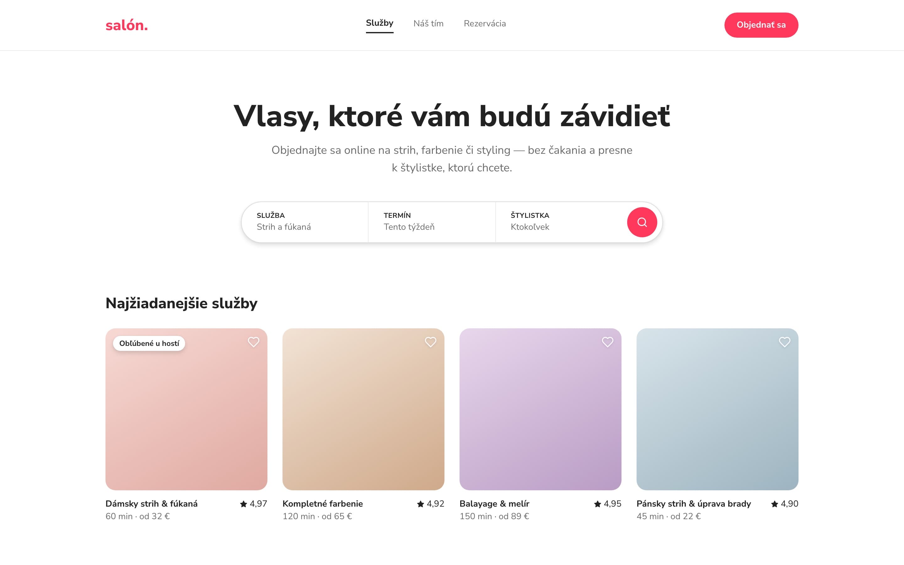 Náhľad predlohy Salón